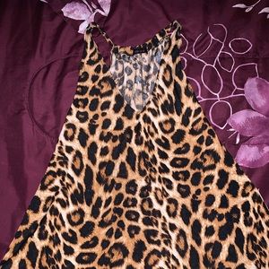 Flowy cheetah top